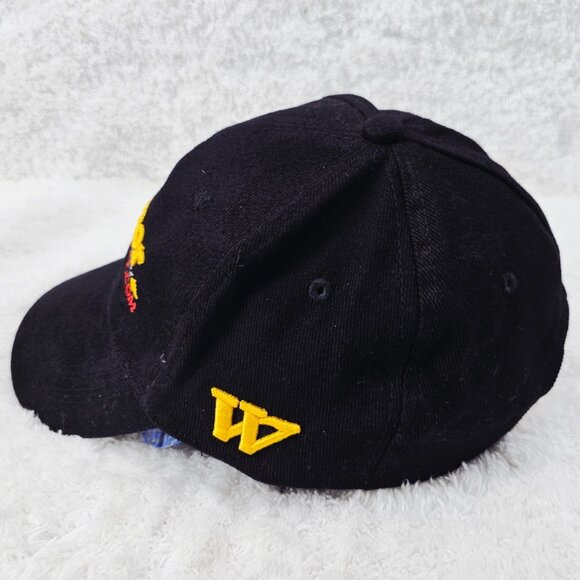 Warrior Custom Golf Promotional Advertising Black Baseball Cap Hat Adjustable - Picture 4 of 11